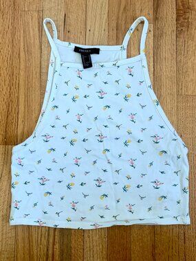 Floral Halter Crop Top Forever 21 - M